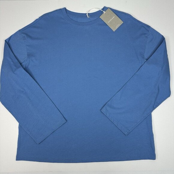 Everlane Women's NWT Bluebell The Relaxed Long Sleeve Organic Crew T-Shirt M/C43 - Picture 7 of 15